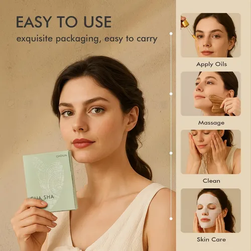 Masajeador Facial Y Corporal Gua Sha Tool Chosin Para Drenaj