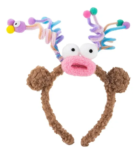 Diadema Divertida Con Aro Para El Pelo De Felpa, Marrón