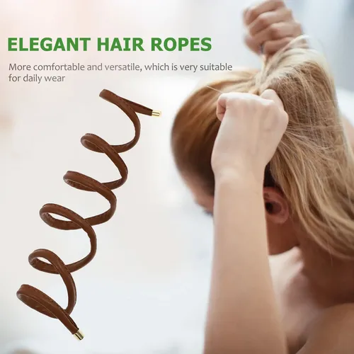 Bandas Para Cabello De Cuero Sintético Con Alambre Flexible