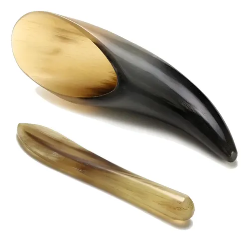 Set De Masaje Gua Sha Jovivi 2 Piezas Cuerno Natural