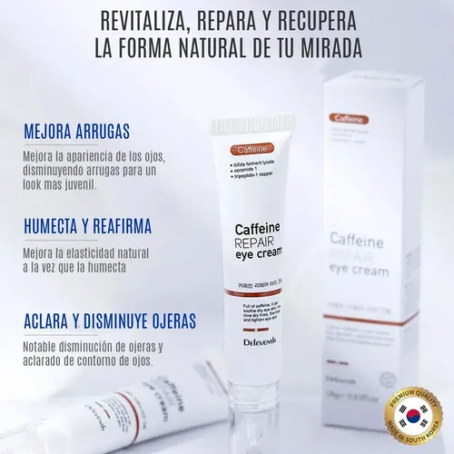 Crema Contorno De Ojos Cafeína Antiedad Bolsas Ojeras