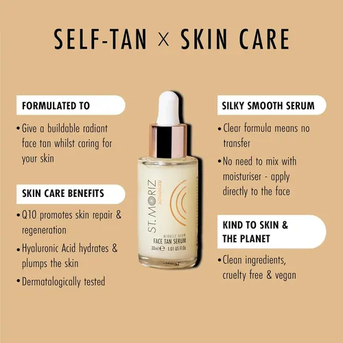 St Moriz Advanced Miracle Glow Serum Bronceador Facial – …