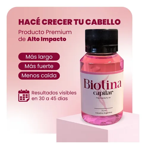 Biotina Pura Capilar Anti Caída X3 Unidades