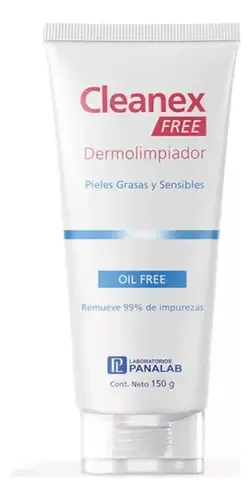 Cleanex Free Gel Limpiador 150gr. Piel Sensible. Tipo de piel Grasa