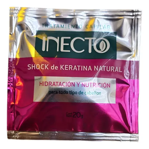 Shock De Keratina Inecto Concentrada En Sachet 3 Ml X 10 Un