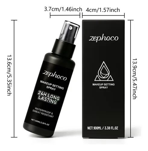 Spray Fijador Zephoco Transparente Ligero Maquillaje