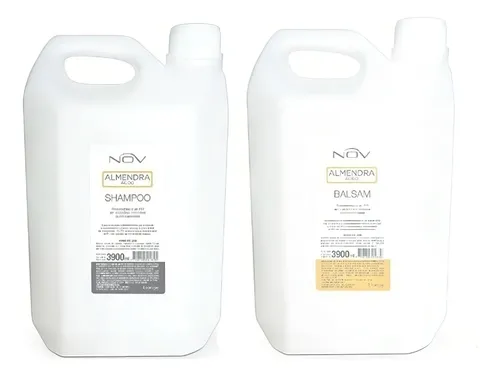Kit Nov Acido Almendras Shampoo Y Enjuague X 3900ml + Baño
