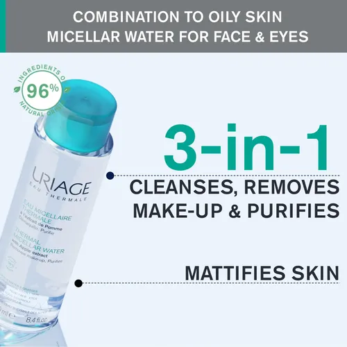 Agua Micelar Uriage Con Extracto De Manzana 500 Ml Para Piel