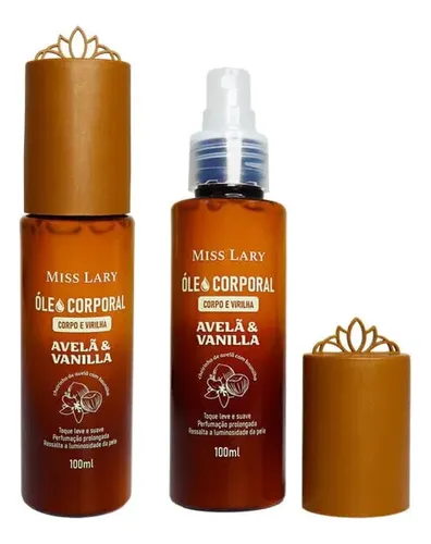 Oleo Aceite Hidratante Corporal Avellana Vainilla Miss Lary