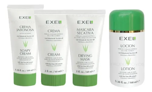 Rutina Completa Skincare Piel Acne Grasa Granos Facial Exel