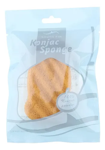 Esponja Konjac Piel Seca Cúrcuma Amarilla