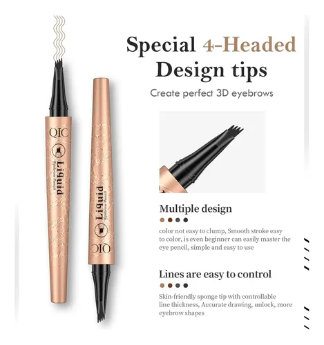 Lápiz De Cejas Marrón Claro Aaiffey Modelo Microblading
