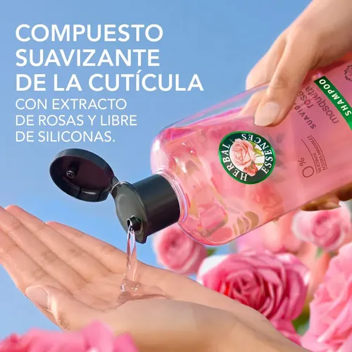 Shampoo Suavidad Rosa Mosqueta Herbal Essences 240 ml