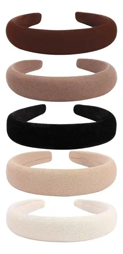 Conjunto De 5 Tiaras Acolchadas Antideslizantes Para Cabeza