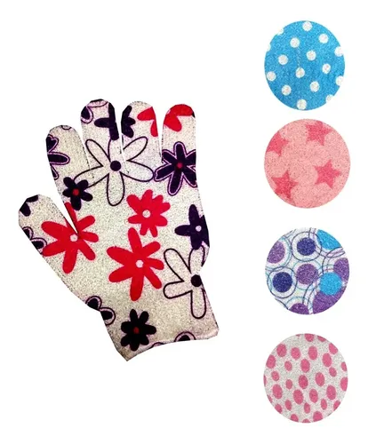 Guante Exfoliante Jessamy Ducha Manopla Varios Estampados