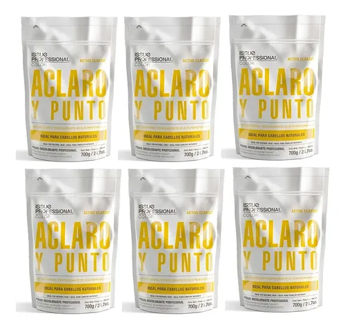 Kit Polvo Decolorante Issue Active Classic Aclaro Y Punto X6