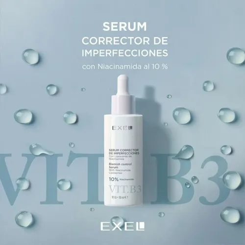 Serum Corrector De Imperfecciones Con Niacinamida 10% Exel Todo Tipo De Piel Día/noche