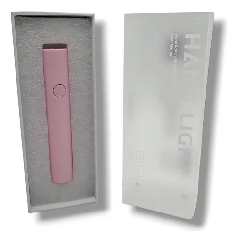Mini Cabina UV LED Portátil Rosa HAND LIGHT para Uñas Soft Gel USB 3W