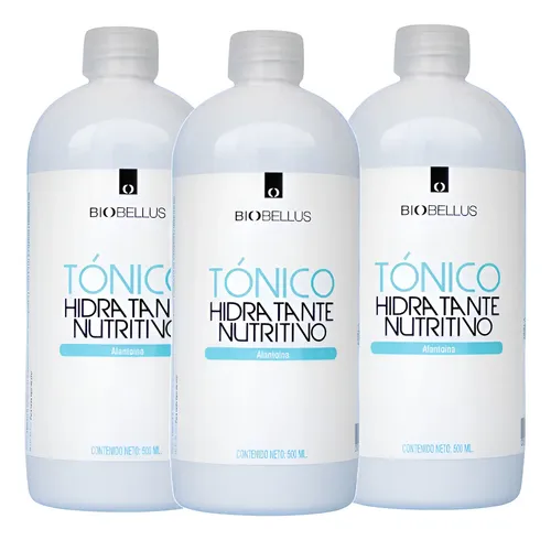 Tónico Hidratante Y Nutritivo Pack 3u Biobellus 500 Ml