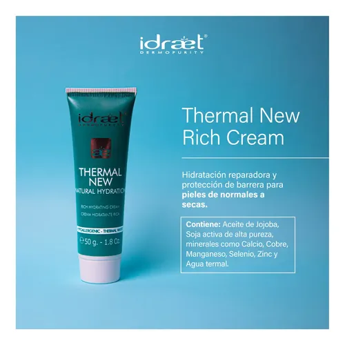 Idraet Thermal New Crema Hidratante Rica Pomo 50ml