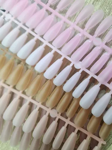 Tips Mely X 300 Matte Color  Nude Rosa Bebe Press On  Fc