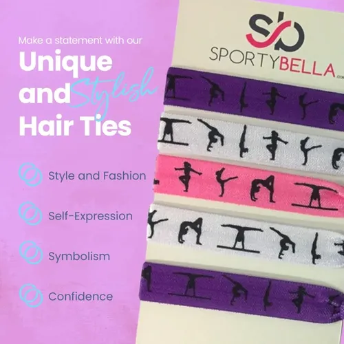 Cintas Para El Pelo Sportybella Gymnastic Morado/rosa Para N