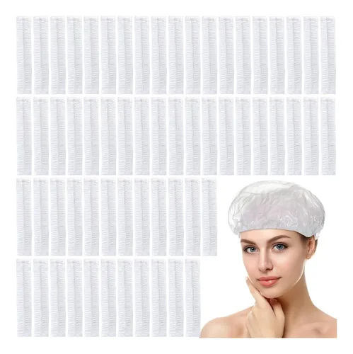 200 Gorros De Ducha Desechables 44-46 Cm, 2 Tallas