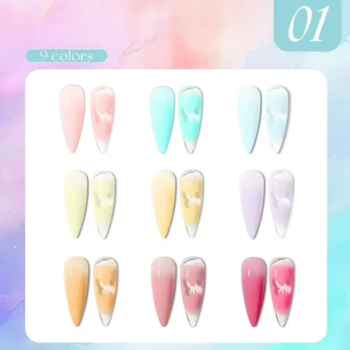 Nuevo Gel De Uñas Moderno Con Alta Saturación Y Un Diseño De
