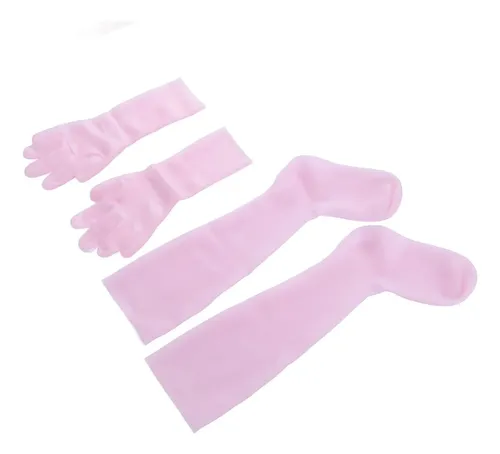 Set 2 Pares Guantes Y Medias Gel Silicona Hidratantes