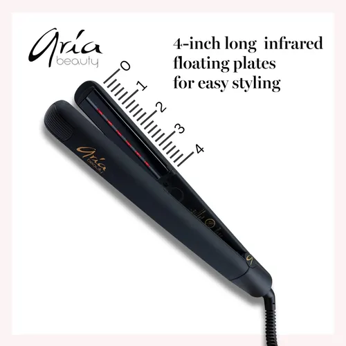 Plancha De Pelo Aria Beauty Stand Out 1 Black Infrared