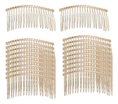 20 Piezas Peines De Novia Accesorios De Cabello Dorados