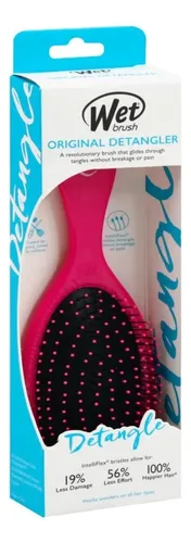 Cepillo Para Cabello Wetbrush Original Detangler Rosa 1 Pz Rosa
