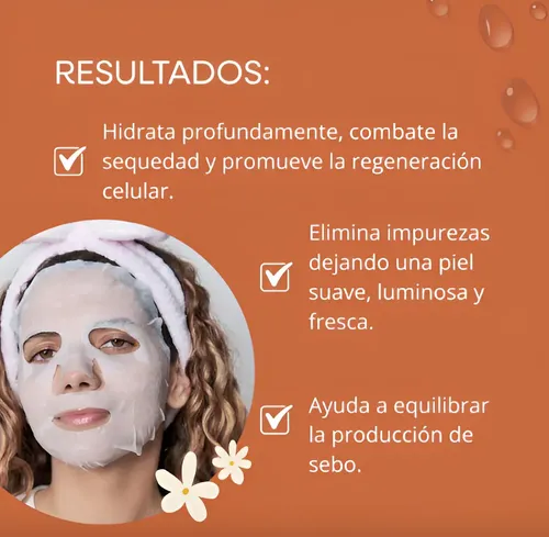 Mascarilla Facial Vegana Mely Con Aceite De Jojoba Y Café
