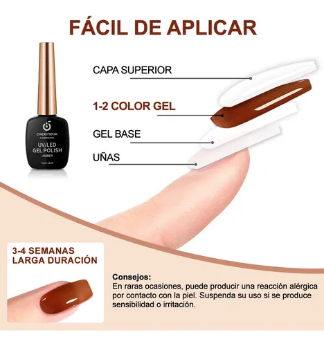 Esmalte Semipermanente Amber 12ml Cherimoya