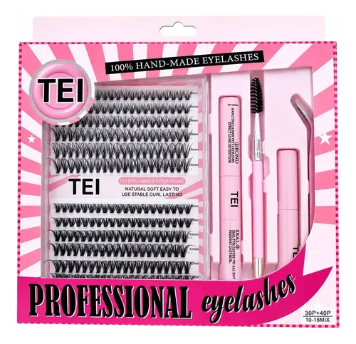Tei Kit Extensiones De Pestañas Removedor Pegamento Sellador