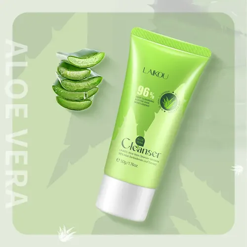 Zz Limpiador Facial De Aloe Vera Laiko Al Por Mayor, 50 Jj