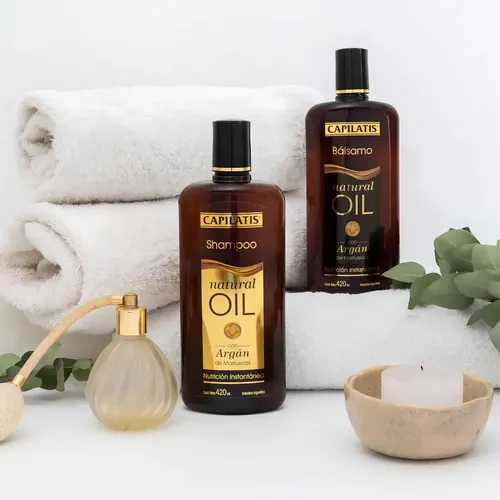 Shampoo Capilatis Natural Oil Con Argán X 420 Ml