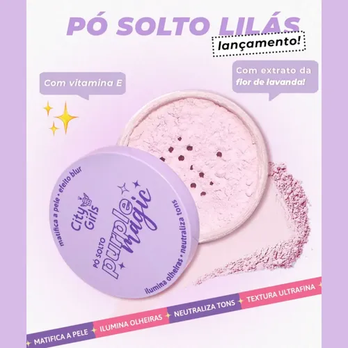 Polvo Suelto Morado Lila Purple Magic De City Girls Neutralizador