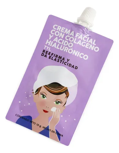 Crema Antiedad Colágeno Ácido Hialurónico Uso Diario Facial
