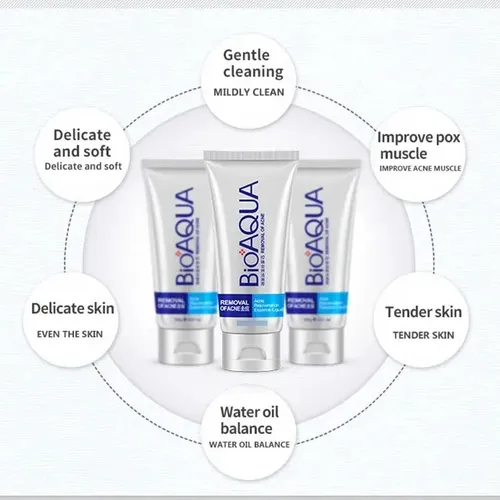 Limpiador Bioaqua Acné Control Grasa Poros Puntos Negro