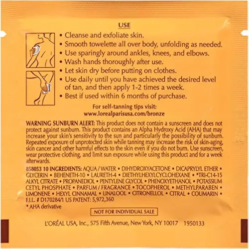 L’oreal Paris Sublime – Toallas Autobronceadoras