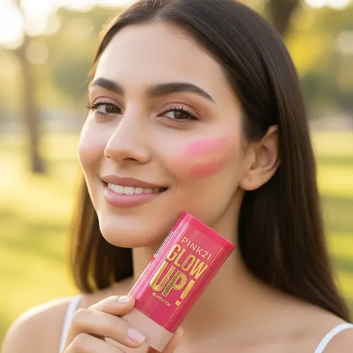 Rubor En Barra Glow Pink 21 Blush Stick Maquillaje Crema