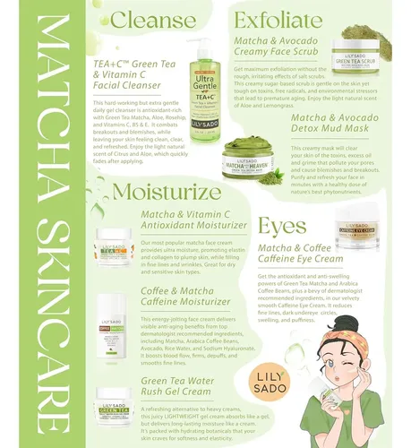 Crema Hidratante Lily Sado Té Verde Matcha Vit C 60ml