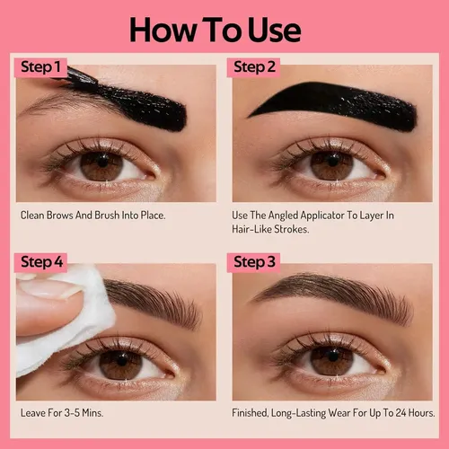 Gel Tintado Para Cejas Semi-permanente Kimuse Dark Brunette