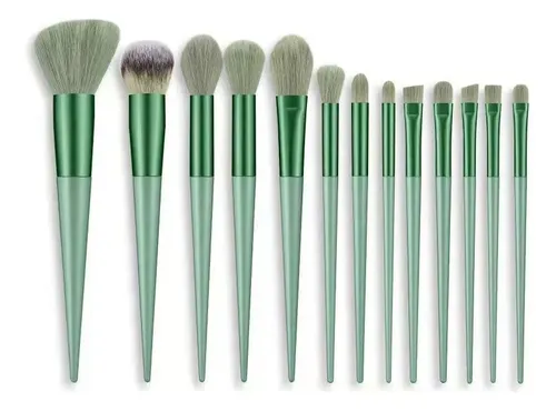 Set De Brochas De Maquillaje Lan Siyi, 13 Piezas, Nylon Soft