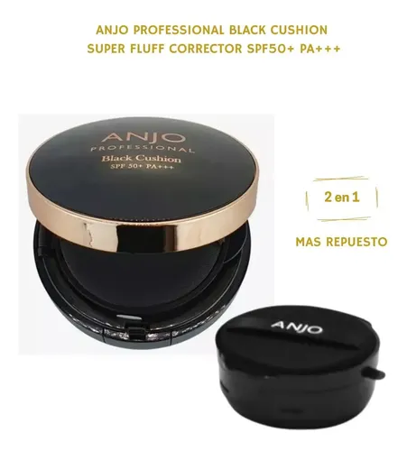 Base Maquillaje+repuesto +fps 50pa++ Anjo Proffesional Black