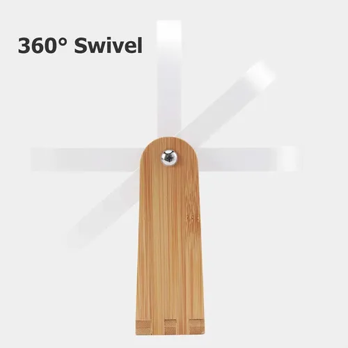 Espejo Maquillaje Vanity Bamboo 8 Pulgadas Doble Cara 360 °