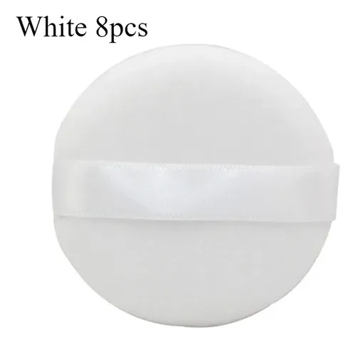 Esponja De Base De Terciopelo Suave, Ultrasuave Y Cómoda, 8  8pcs White Mediana