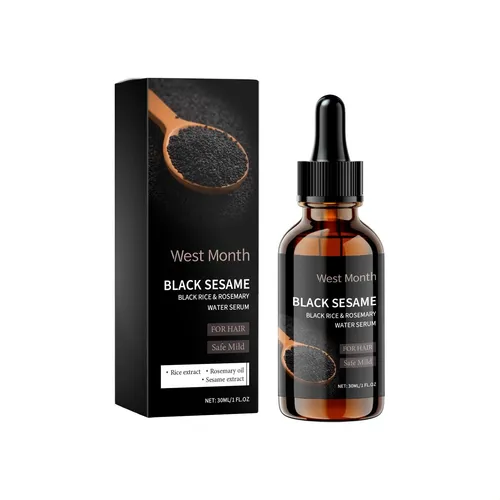 El Sérum Para El Cuidado Del Cabello Con Sésamo Negro De Wes