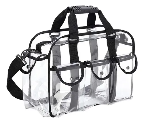 – Bolsa De Maquillaje De Viaje Transparente Con Correa De =